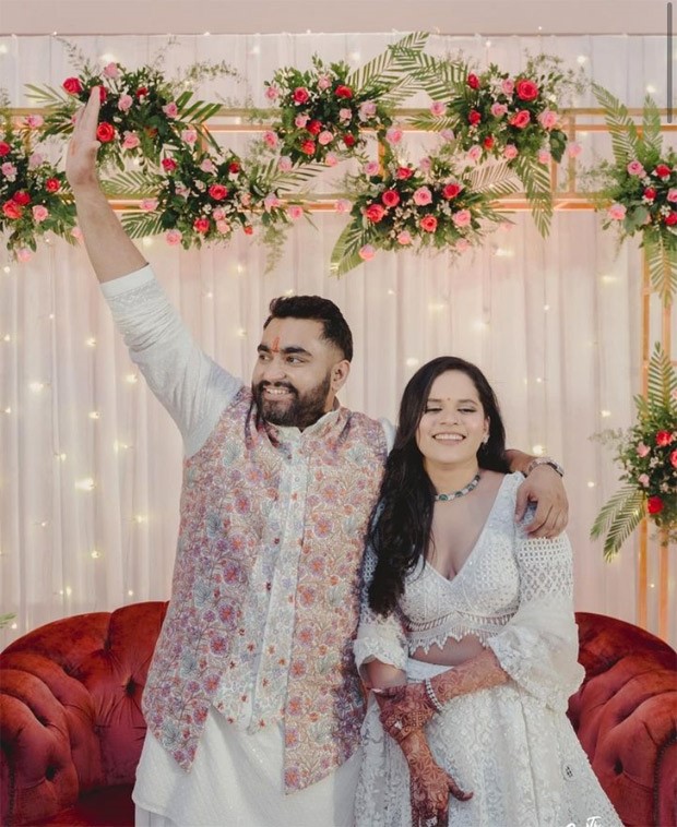 Jawan actor Viraj Ghelani and girlfriend Palak Khimavat stun in white as they announce their engagement