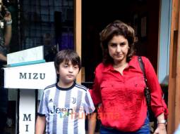 Photos: AbRam Khan snapped in Bandra