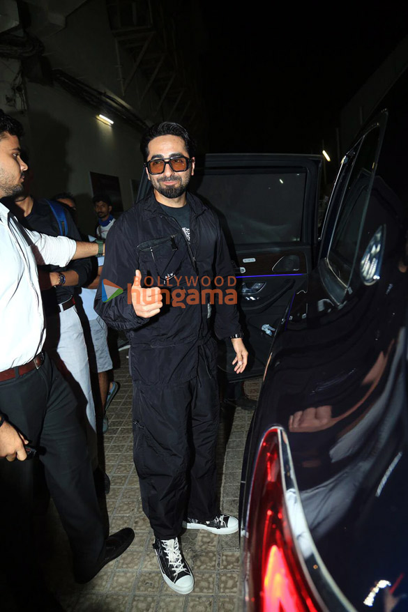 photos ayushmann khurrana karan johar and anup soni snapped at juhu pvr 3
