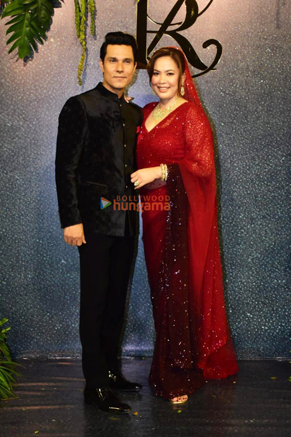 photos celebs attend randeep hooda and lin laishrams wedding reception 5