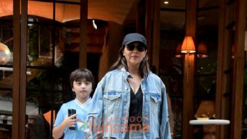 Photos: Gauri Khan snapped with son AbRam outside a restaurant in Bandra