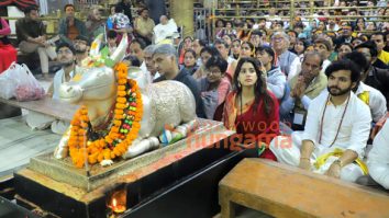 Photos: Janhvi Kapoor, Shikhar Pahariya and director Atlee visit Mahakaleshwar temple