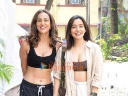 Photos: Neha Sharma and Aisha Sharma spotted outside a gym in Bandra