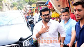 Photos: Ram Charan, Upasana, and their daughter Klin Kaara seek blessings at Mahalaxmi temple