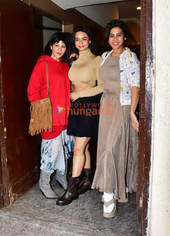photos sajid nadiadwala sania mirza and others snapped at pvr juhu 2