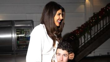 Priyanka Chopra Jonas gives a glimpse of her Christmas holiday season celebrations, as she sits on Nick Jonas’ lap