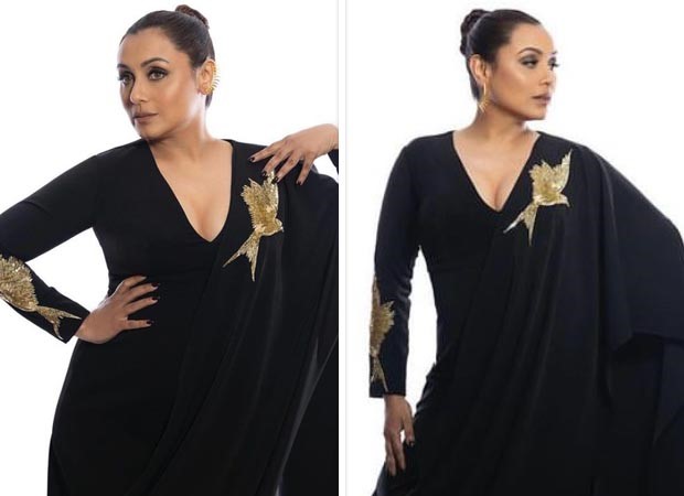 Rani Mukerji stuns in a black saree gown by Masaba, epitomizing elegance with a modern twist : Bollywood News