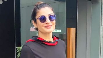 Raveena Tandon strikes a pose for paps as she steps out in the city