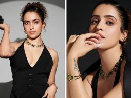 Sanya Malhotra ups the formal fashion game in black waistcoat and trousers