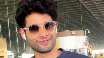 Siddhant Chaturvedi flashes his cute smile for paps at the airport