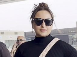 Sonakshi Sinha arrives at the airport in her all black outfit