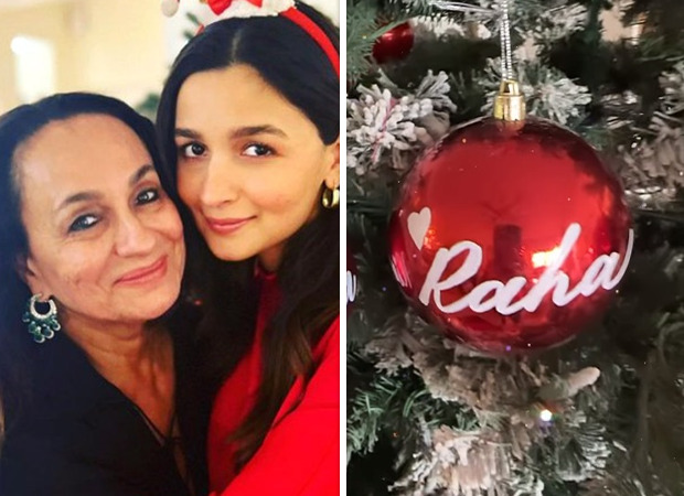 Soni Razdan’s Christmas tree gleams with personalized baubles bearing family names; Raha steals the show