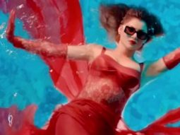 Setting the pool on fire with her beauty! Urvashi Rautela