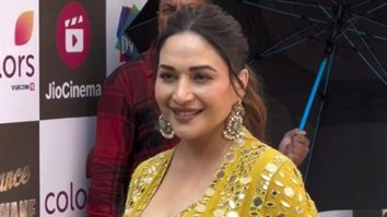 Always so stunning! Madhuri Dixit dressed in a gorgeous yellow outfit