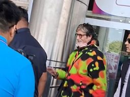 Amitabh Bachchan gets clicked by paps in his colourful jacket at the airport