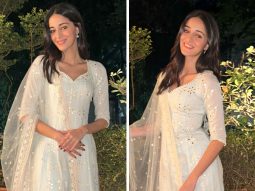 Ananya Panday is a sight to behold in stunning white mirror embellished kurta set