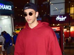 Archies fame Vedang Raina gets clicked as he poses for paps in a red hoodie