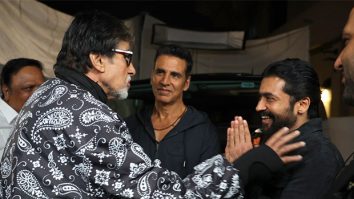 Despite hand injury, Amitabh Bachchan shoots for ISPL promotional video with Akshay Kumar and Suriya