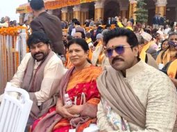 Chiranjeevi and Ram Charan witness Ram Mandir inauguration; latter calls it “Once in a lifetime” experience 