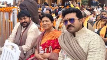 Chiranjeevi and Ram Charan witness Ram Mandir inauguration; latter calls it “Once in a lifetime” experience 