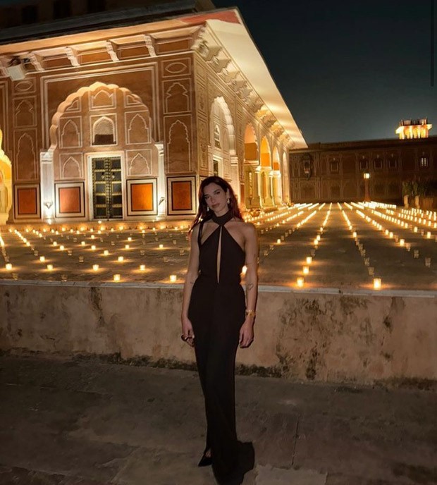 Dua Lipa dazzles in a black gown, ringing in the New Year with style and family in Jaipur, India