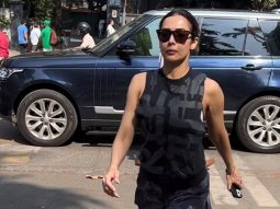 Fitness inpiration Malaika Arora gets clicked by paps