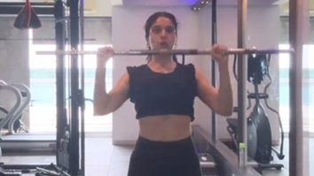 Full on fire! Bhumi Pednekar vibes to Shehnaaz Gill & Guru Randhawa’s music while working out