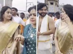Janhvi Kapoor and Shikhar Pahariya welcome New Year with spiritual bliss at Tirumala temple; watch