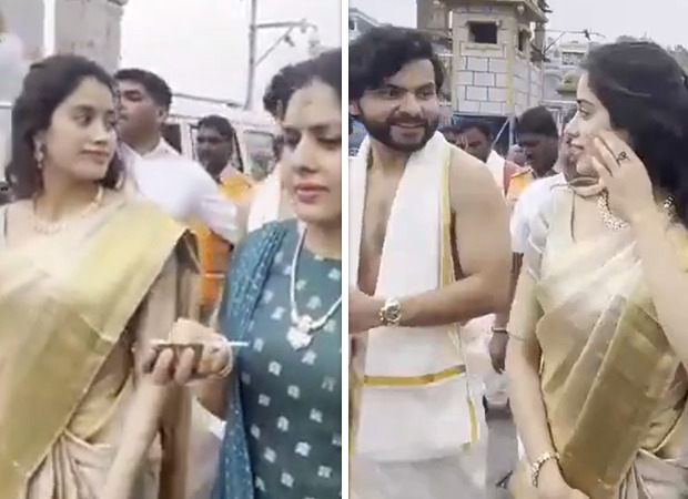 Janhvi Kapoor and Shikhar Pahariya welcome New Year with spiritual bliss at Tirumala temple; watch
