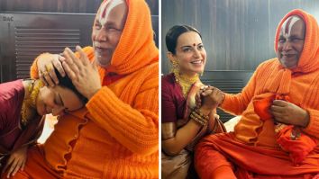 Kangana Ranaut meets Swami Rambhadracharya in Ayodhya ahead of Ram Mandir inauguration; sweeps Hanuman Garhi Temple floor