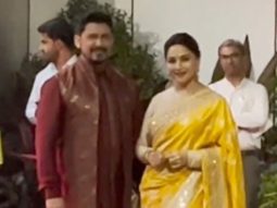 Madhuri Dixit looks gorgeous as she leaves for Ayodhya with husband