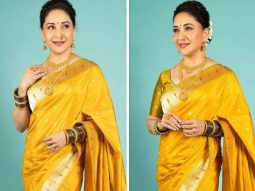 Madhuri Dixit turns into a Marathi Mulgi, spreading Makar Sankranti cheer in yellow saree
