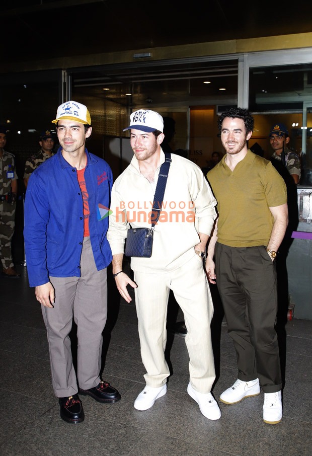 Nick Jonas, Joe Jonas and Kevin Jonas arrive in Mumbai ahead of Jonas Brothers’ Lollapalooza India 2024 performance; Priyanka Chopra excited 