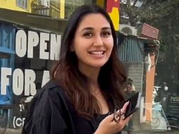 Nikita Dutta spreads a wide smile as paps capture her in the city