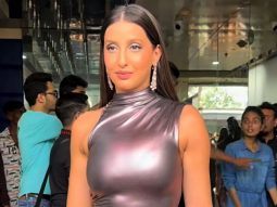 Nora Fatehi looks all things glam in metallic bodysuit and skirt