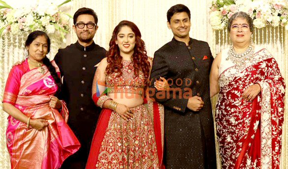 photos aamir khan imran khan and others attend ira khan and nupur shikhares wedding reception 7