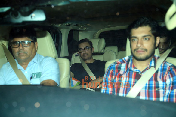 photos aamir khan and junaid khan snapped at ira khans mehendi ceremony 2