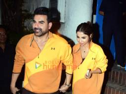 Photos: Arbaaz Khan snapped with wife Sshura Khan in Bandra