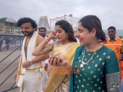 Photos: Janhvi Kapoor seeks blessings at Tirumala with Shikhar Pahariya
