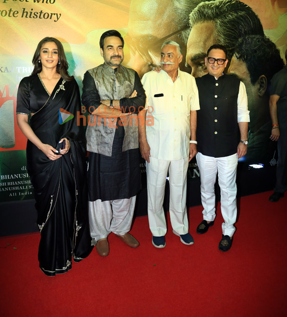 photos pankaj tripathi dhvani bhanushali nawazuddin siddiqui and others grace the special screening of main atal hoon 6