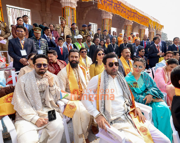 photos prime minister narendra modi and indian film fraternity attend inauguration ceremony of ram mandir in ayodhya 1