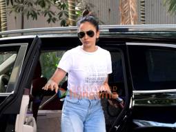 Photos: Rakul Preet Singh spotted outside a clinic in Santacruz