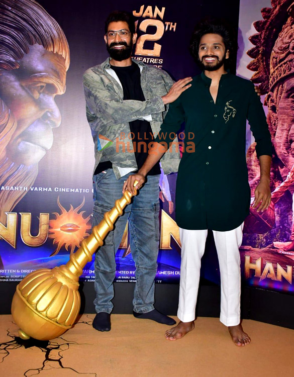 Photos Rana Daggubati and Teja Sajja snapped at the trailer launch of Hanuman (5)