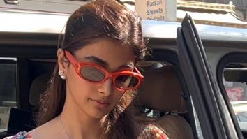 Pooja Hegde looks absolutely cute in a floral crop top and skirt