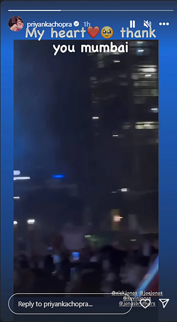Priyanka Chopra gives sweet reaction to Mumbai crowd chanting ‘Jiju’ for Nick Jonas during Jonas Brothers’ Lollapalooza India 2024 performance, watch Priyanka Chopra gives sweet reaction to Mumbai crowd chanting ‘Jiju’ for Nick Jonas during Jonas Brothers’ Lollapalooza India 2024 performance, watch