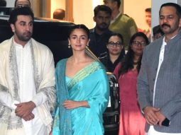 Ranbir Kapoor & Alia Bhatt get clicked at the airport as they leave for Ayodhya