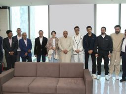 Ranbir Kapoor, Sara Ali Khan, Kartik Aaryan, Karan Johar, Ayushmann Khurrana pose with Gujarat Chief Minister Bhupendra Patel, see photos