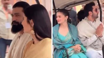 Katrina Kaif and Ranbir Kapoor take a buggy ride together with their partners Vicky Kaushal and Alia Bhatt in Ayodhya