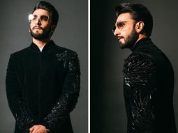 Ranveer Singh radiates regal charisma in a black ebony sherwani, redefining elegance with his signature flair