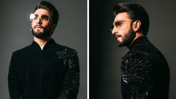 Ranveer Singh radiates regal charisma in a black ebony sherwani, redefining elegance with his signature flair